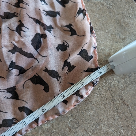 🌻2 for $20 | Pink Sheer Kitty Cat Summer Scarf - Picture 4 of 5